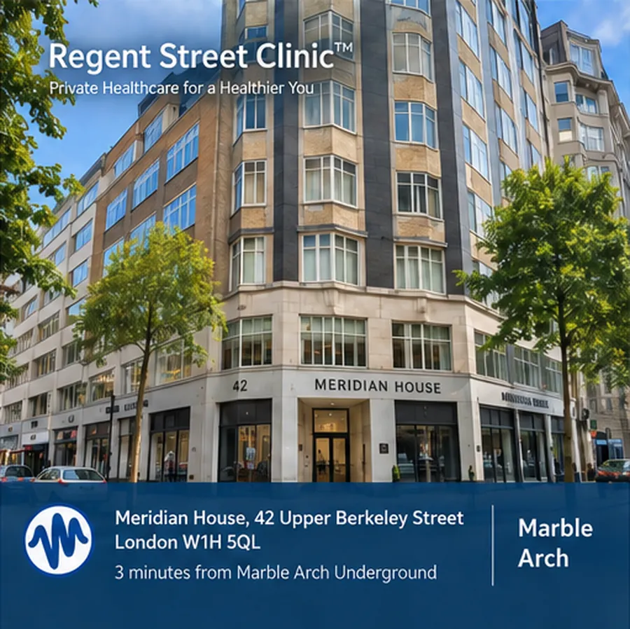 Marble Arch clinic building, Meridien House, 42 Upper Berkeley Street, London W1H 5QL